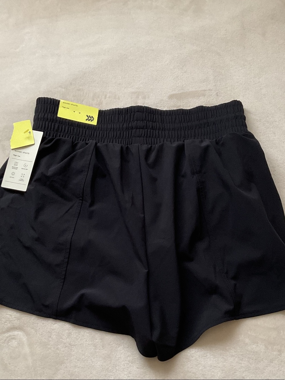 all in motion Black Athletic Shorts with Smocked Waist - Picture 4 of 5